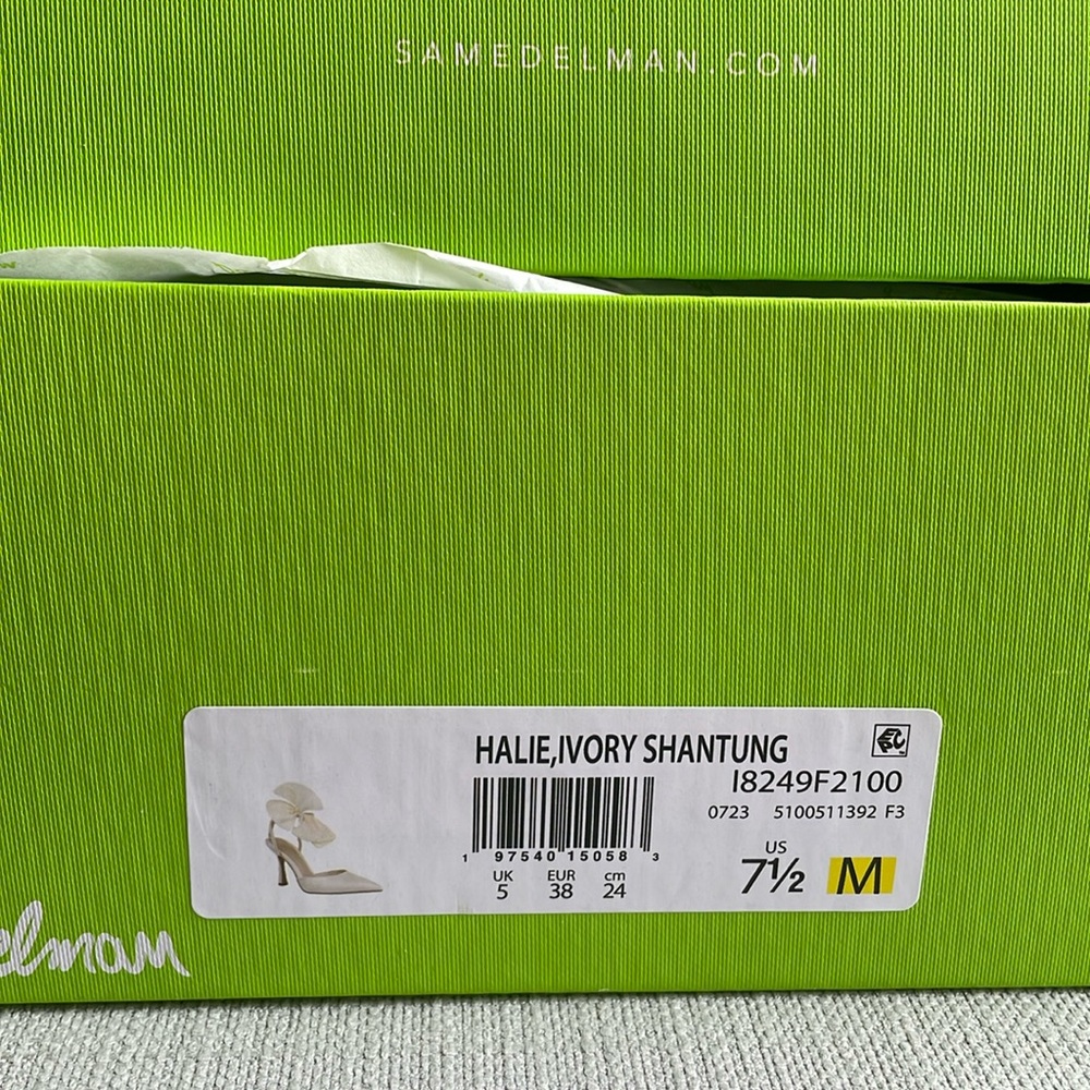 Sam Edelman Women's Halie Ankle Strap Bow High Heel Pumps - size 7.5 - Picture 14 of 16